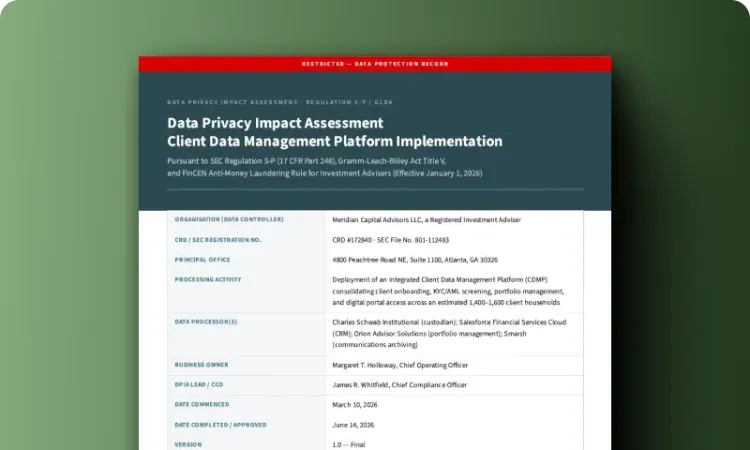 Data Privacy Impact Assessment (DPIA)