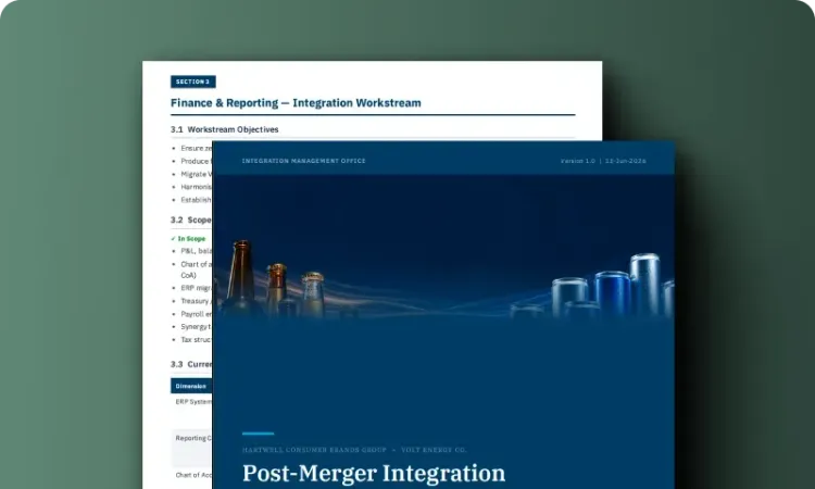 Post-Merger Integration Playbook