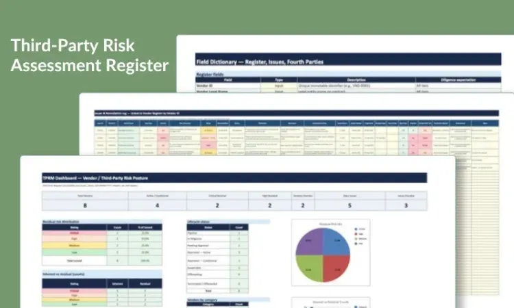 Vendor / Third-Party Risk Assessment Register